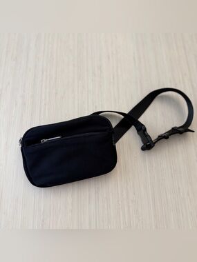 Black Mini Crossbody Belt Bag - Compact Everyday Carry